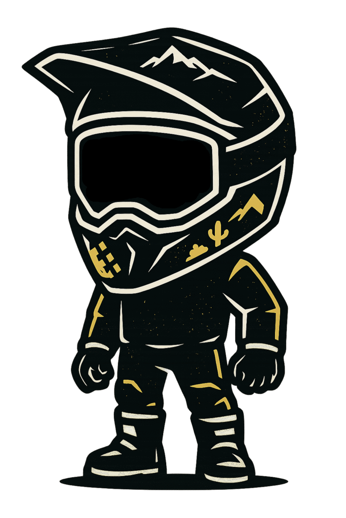 Mascotte CRAZY BIKER - TRAIL EXPERIENCE