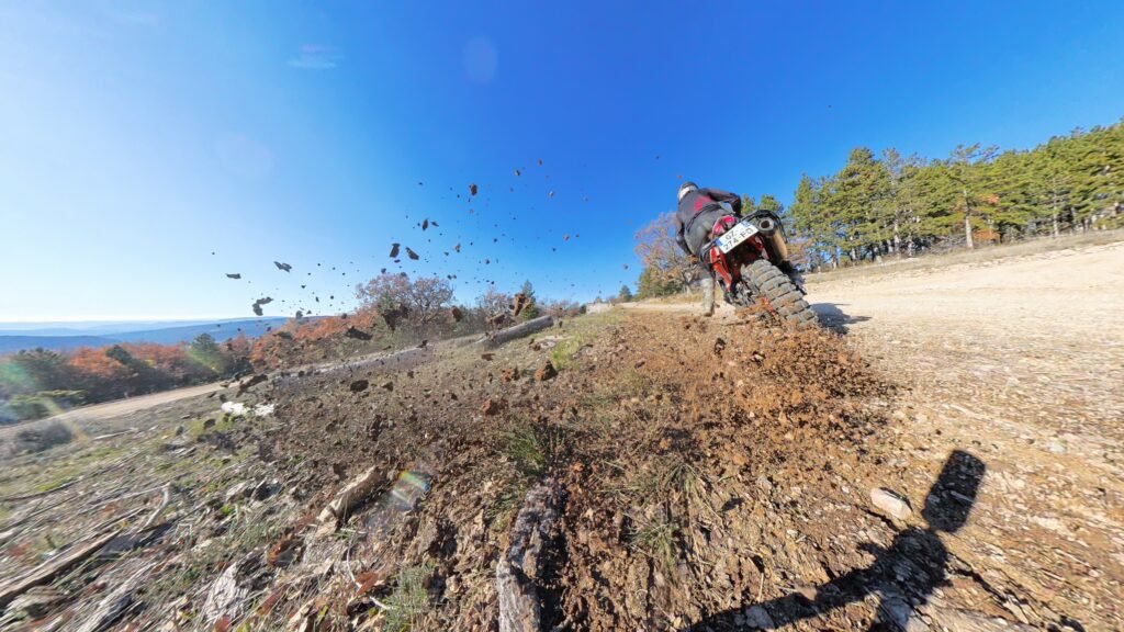 crazy biker stage offroad