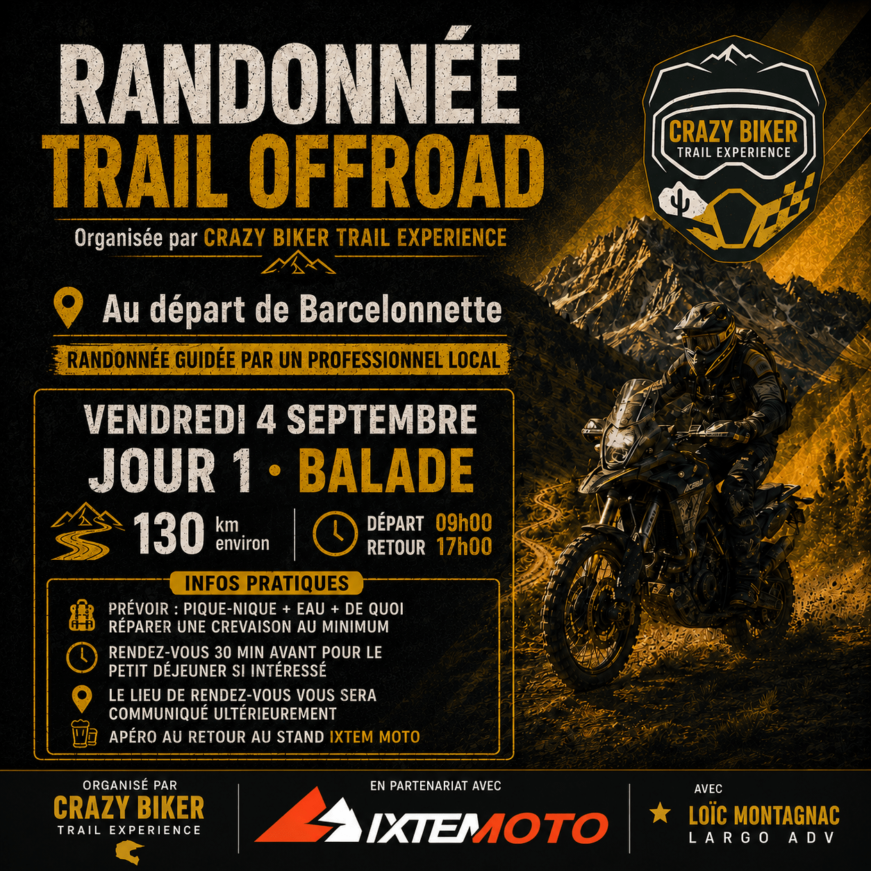 Randonnée guidée avec Ixtem Moto au départ de Barcelonnette – Image 2